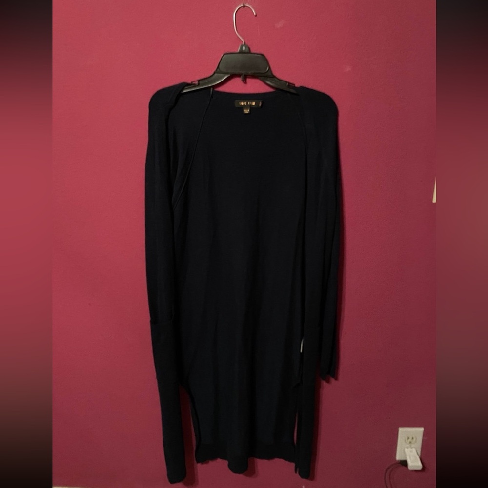 Lovetree Navy Blue Long Cardigan